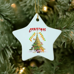 Ornement En Céramique Lumière de Noël