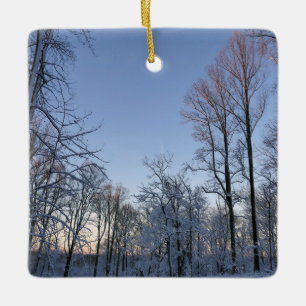Ornement En Céramique Lumière du matin d'hiver I