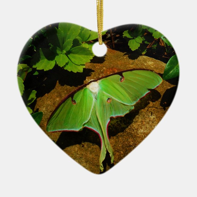 Ornement En Céramique Luna verte géante (Devant)