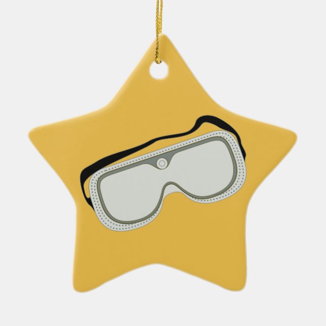 Ornement En Céramique Lunettes de sécurité (Devant)