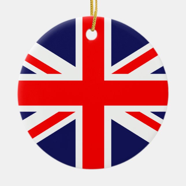 Ornement En Céramique L'Union Jack classique (Devant)