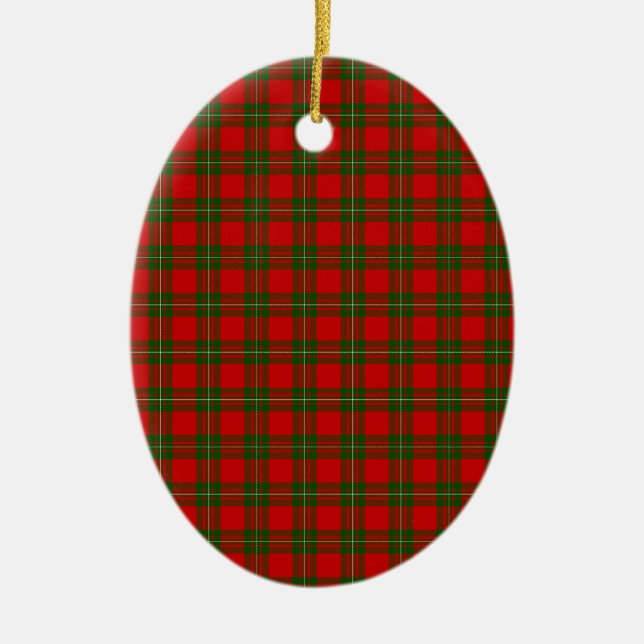 Ornement En Céramique MacGregor Tartan (Devant)