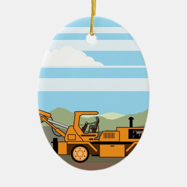 Ornement En Céramique Machines de véhicule de tracteur de plate-forme de (Devant)