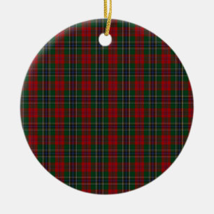 Ornement En Céramique MacLean/tartan de famille clan de McLean