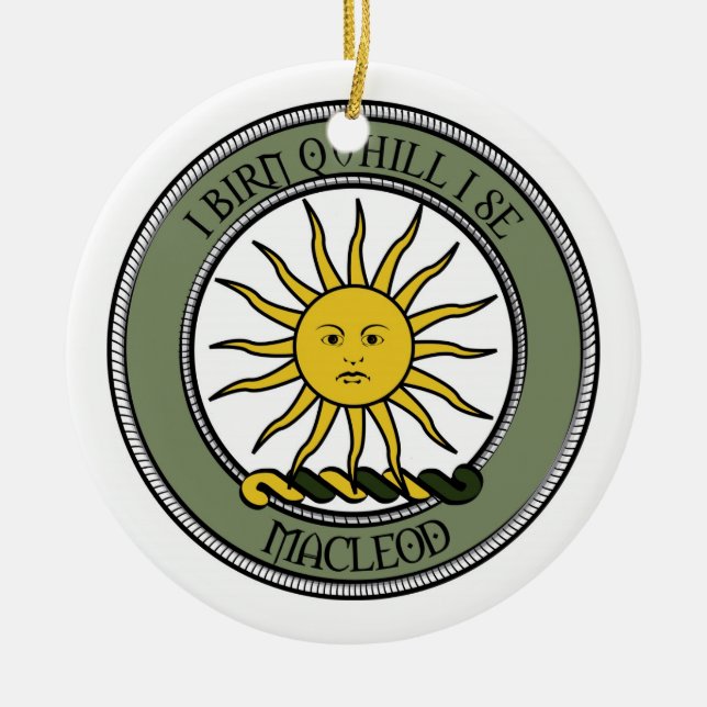 Ornement En Céramique MacLeod/antique (Devant)