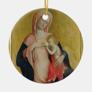 Ornement En Céramique Madonna de l'humilité, c.1410 (tempera sur le