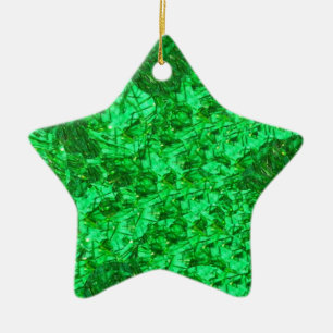 Ornement En Céramique Magnifique Ornament Green Star