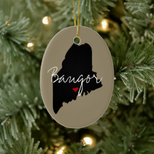 Ornement En Céramique Maine Town