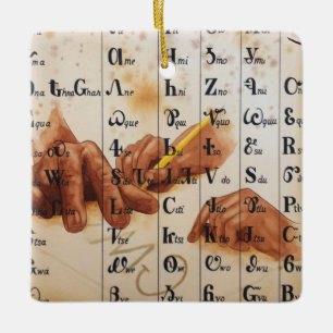 Ornement En Céramique Mains de langue