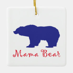 Ornement En Céramique Mama Bears