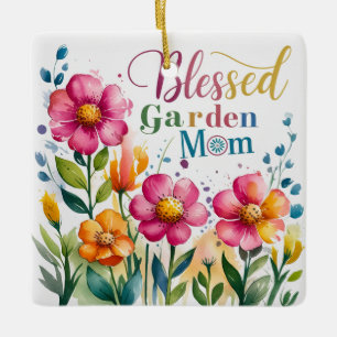 Ornement En Céramique Maman du jardin béni conçue avec beauté