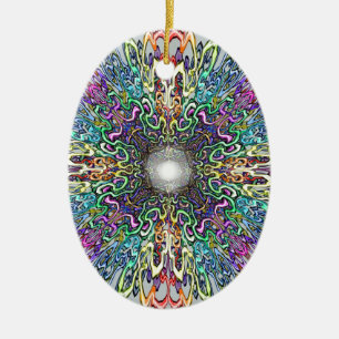 Ornement En Céramique Mandala