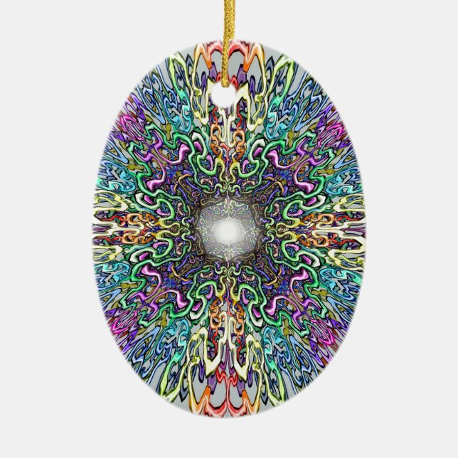 Ornement En Céramique Mandala (Devant)