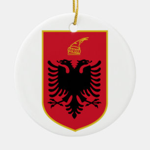 Ornement En Céramique Manteau de l'Albanie d'ornement de bras
