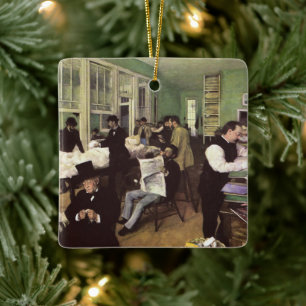 Ornement En Céramique Marché du coton à la Nouvelle-Orléans par Edgar De