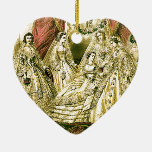 Ornement En Céramique Mariage antique de mariée vintage