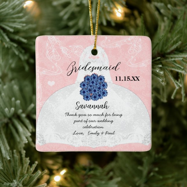 Ornement En Céramique Mariage Gown Bridesmaid Mariage - Vous choisissez  (Arbre)