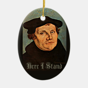Ornement En Céramique Martin Luther ici que je me tiens