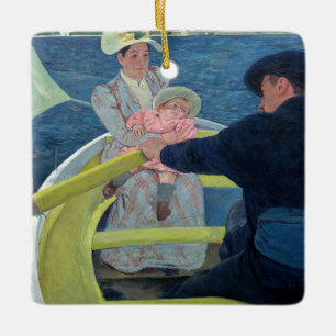 Ornement En Céramique Mary Cassatt - La Partie en barque