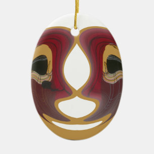 Ornement En Céramique Masai Tribal Whirt Art Imprimer