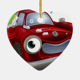 Ornement En Céramique Mascotte de station de lavage