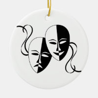 Masques de théâtre de comédie et de