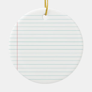 Ornement En Céramique Masquez le papier rayé