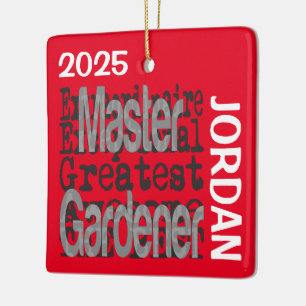 Ornement En Céramique Master Gardener Extraordinaire PERSONNALISÉ