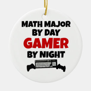 Ornement En Céramique Math Major Gamer