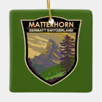 Matterhorn Suisse Travel Art Vintage