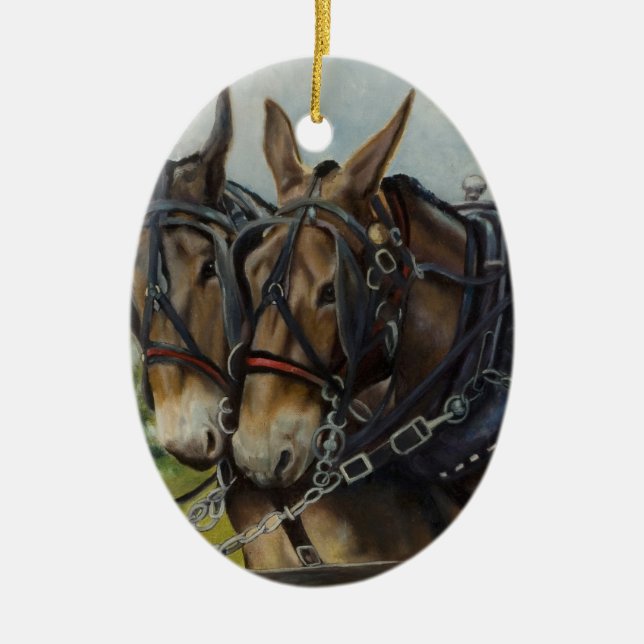 Ornement En Céramique Maude et Maddie (Devant)