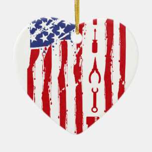 Ornement En Céramique Mécanicien - le commerce d'entretien de voiture d