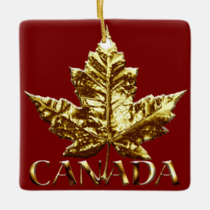 Ornement En Céramique Médaille d'or de souvenirs du Canada Cadeaux du Ca