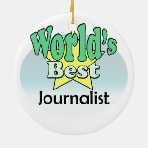 Ornement En Céramique Meilleur journaliste au monde