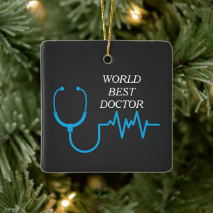 Ornement En Céramique Meilleur Médecin de Tous les Temps Appréciation Me