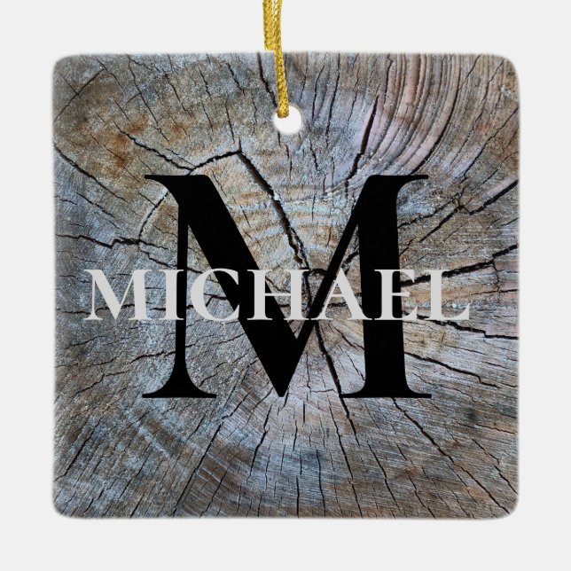 Ornement En Céramique Meilleur papa Jamais Rustique en détresse motif d' (Devant)