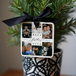 Ornement En Céramique Meilleur Père jamais | Fête des pères 6 Collage ph<br><div class="desc">Envoyez un beau cadeau personnalisé à votre père qu'il chérira pour toujours. Un collage de photos de famille personnalisées pour afficher vos photos de famille et vos souvenirs spéciaux. Notre design comprend un design simple de 6 photos collage grille avec "Best Father Ever" conçu dans un style de script noir...</div>