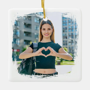 Ornement En Céramique Meilleure Maman Jamais Grunge Frontière Photo