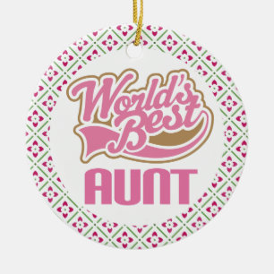 Ornement En Céramique Meilleure tante Keepsake Ornament For Her des