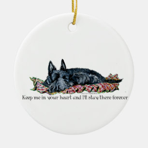 Ornement En Céramique Mémoire d'écossais Terrier
