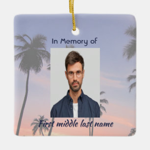 Ornement En Céramique Mémoire souvenir océan mer plage tropicale