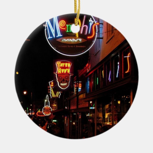 Ornement En Céramique Memphis sur l'arbre (Devant)