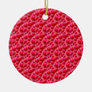 Ornement En Céramique Mer des Coeurs Roses