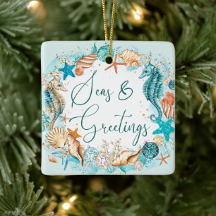 Ornement En Céramique MERS Côtières et SAVOIRS Coquilles de cheval de me