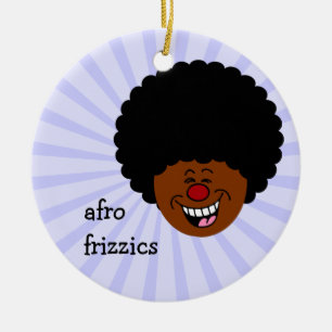 Ornement En Céramique Mes cheveux défient la loi de la gravité et de l'a