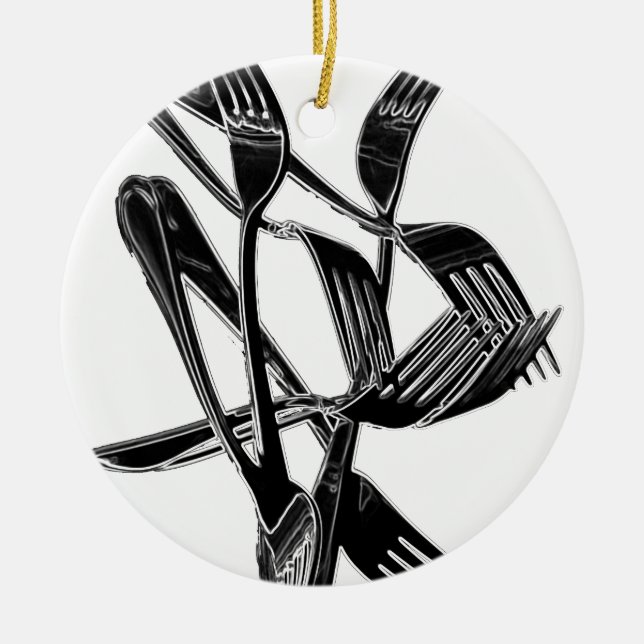 Ornement En Céramique Métallique (Devant)