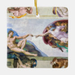 Ornement En Céramique Michelangelo - Création d'Adam, Chapelle Sixtine<br><div class="desc">Création d'Adam au plafond de la Chapelle Sixtine - Michel-Ange,  1508-1512</div>