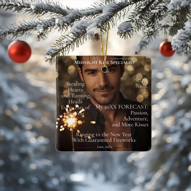 Ornement En Céramique Midnight Kiss Specialis magazine boyfriend (Midnight Kiss Specialist ornament)