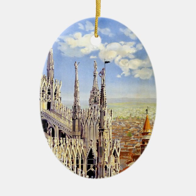 Ornement En Céramique Milan vintage (Devant)