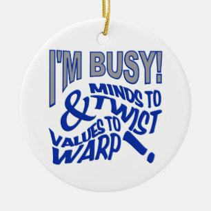 Ornement En Céramique Minds to Twist ornament